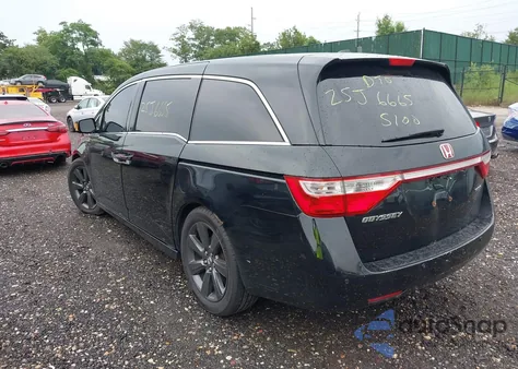 2011 Honda Odyssey Touring/Touring Elite from USA, damaged, VIN 5FNRL5H97BB056598